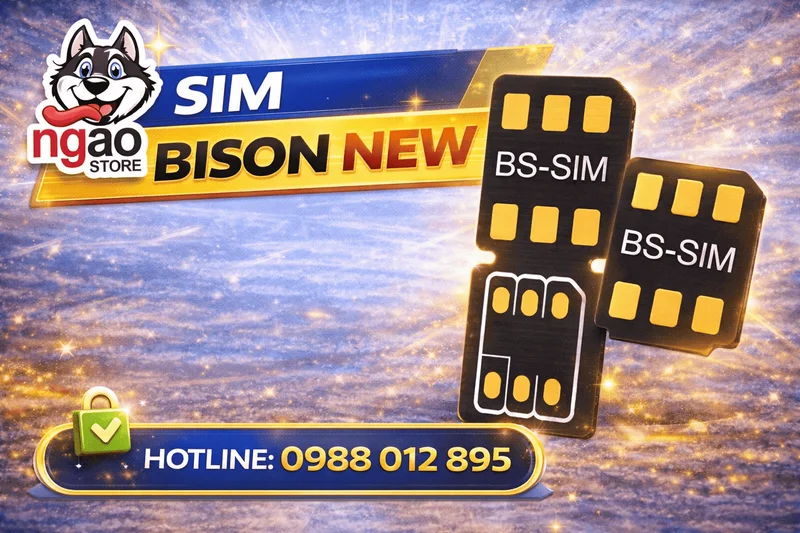 Hướng dẫn ghép sim Bison New 2 mảnh chi tiết