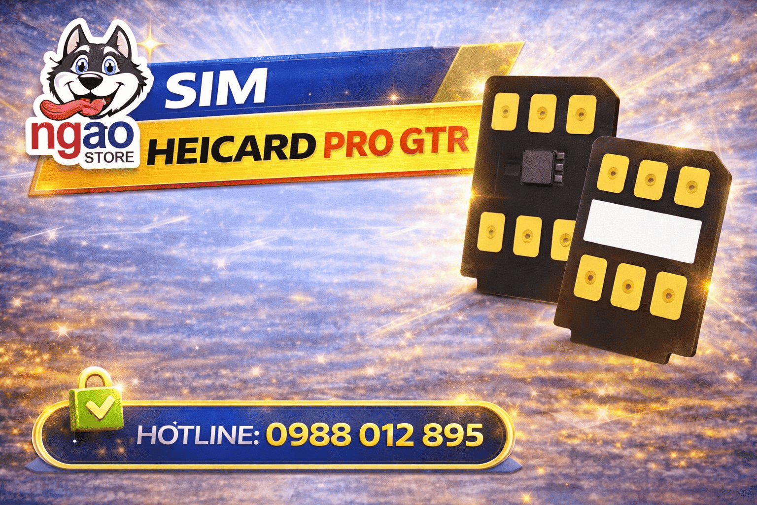 Hướng dẫn ghép sim Heicard Pro GTR chi tiết