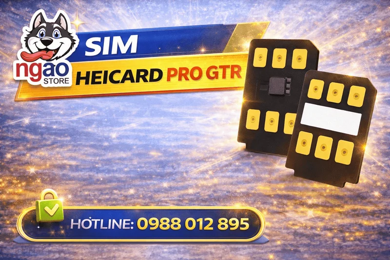 Hướng dẫn ghép sim Heicard Pro GTR chi tiết