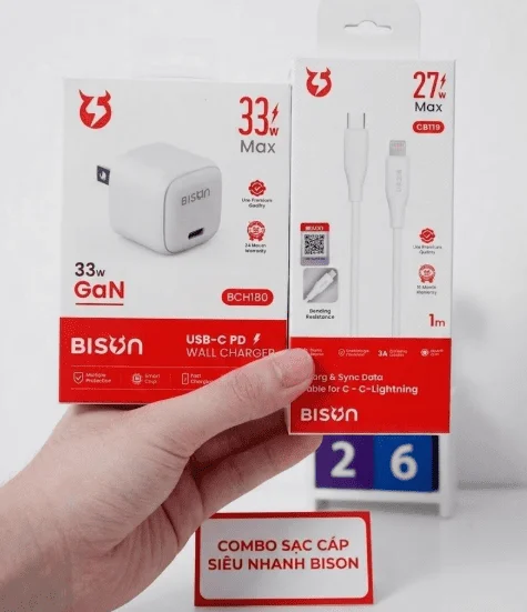 Combo củ 33W + Cáp C to L