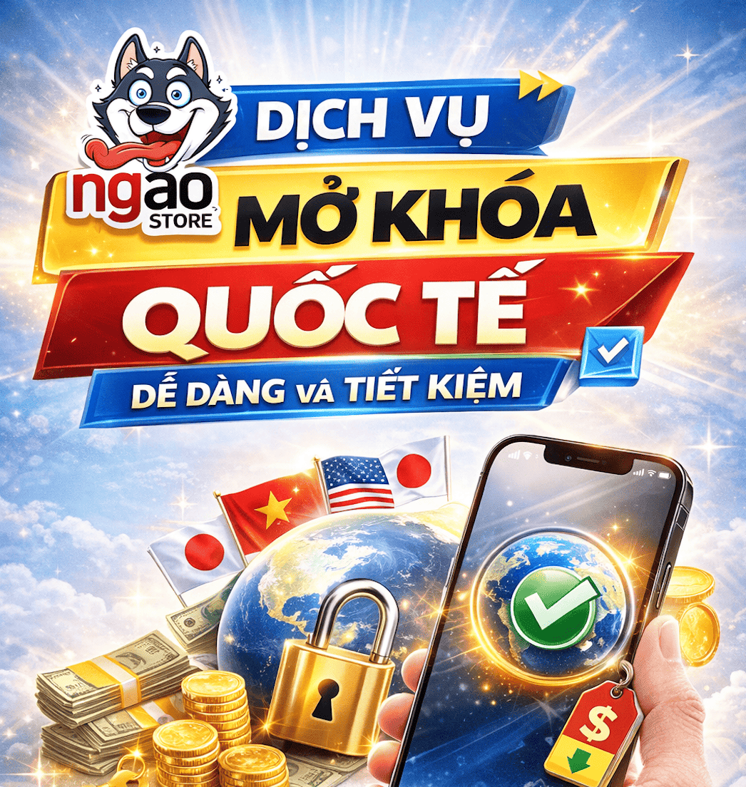 Dịch vụ mở khóa quốc tế dễ dàng và tiết kiệm tại Ngáo Store